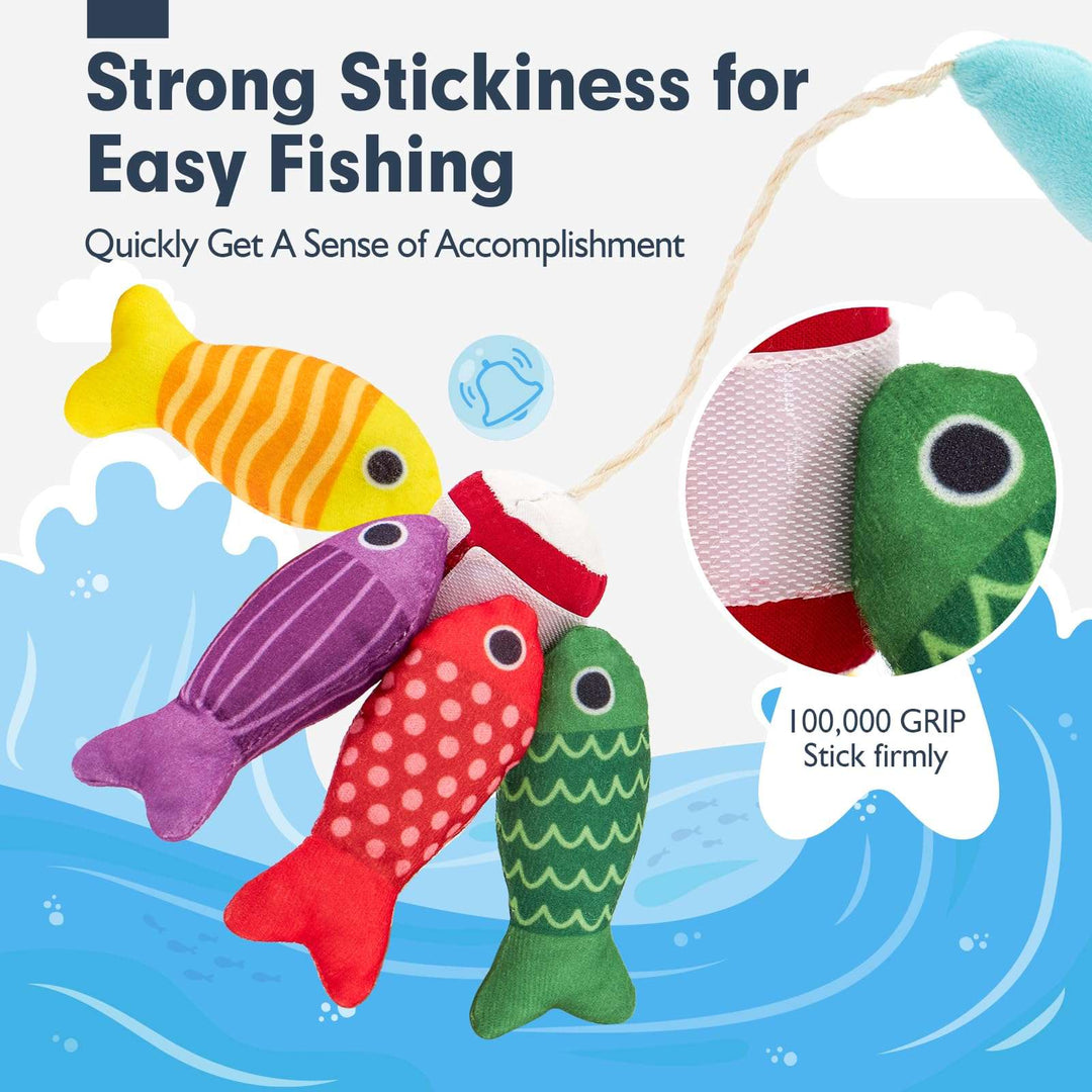 10 in 1 Fabric Fishing Game for Kids Baby Toys