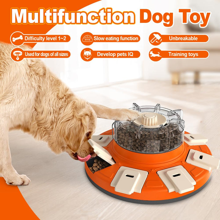 CAROZEN Dog Puzzle Toys, Interactive Dog Toys for Boredom, Dog Treat Toy for Dogs Training Funny Feeding, Treat Dispenser for Large/Small/Medium Dogs, Improve Your Dog's Intelligence