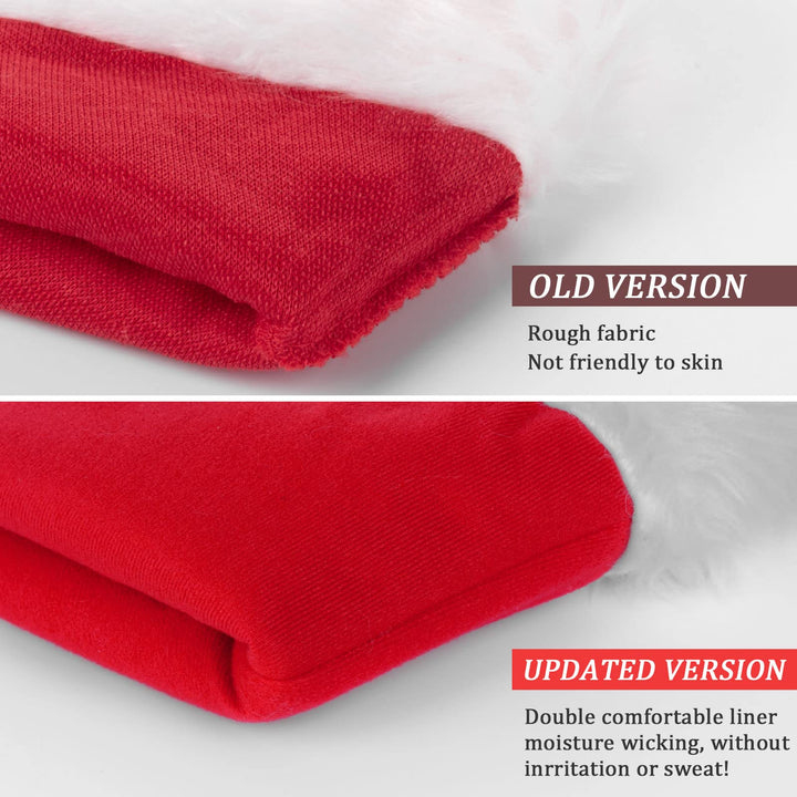 2-Pack Luxury Velvet Santa Hats