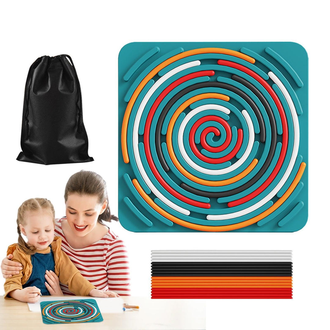 Sensory Activity Board, Silent Fidget Toys for Calming Duble Sided Design Kids Busy Boards for Fine Motor Skill