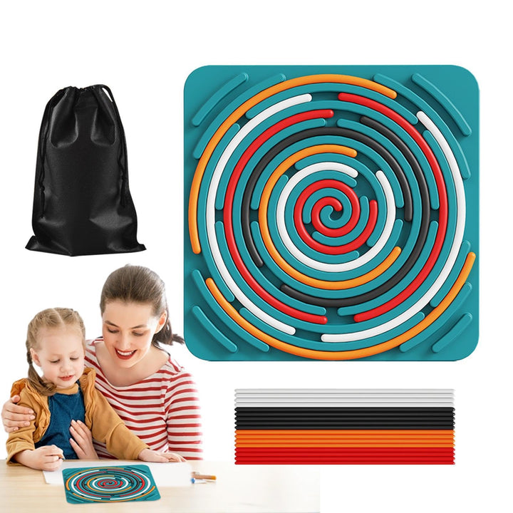Sensory Activity Board, Silent Fidget Toys for Calming Duble Sided Design Kids Busy Boards for Fine Motor Skill