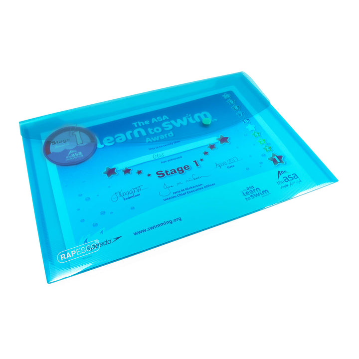 Rapesco A4+ Popper Wallets, Assorted Colors, Pack of 5