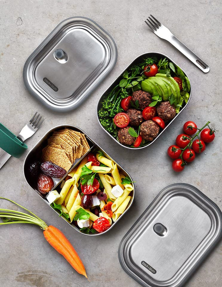 Black+Blum 1000ml Olive Stainless Steel Lunch Box