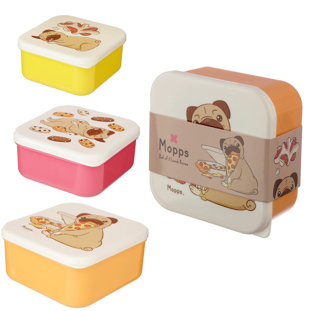 Barks Mopps Pug Lunch Box Set
