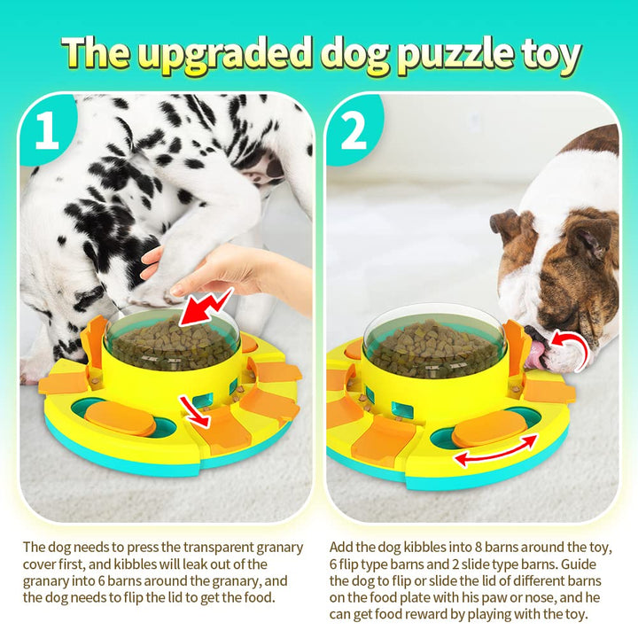 CAROZEN Interactive Dog Toys, Puzzle Toys for Dogs Training Funny Feeding, Treat Dispenser Large Dogs, Small and Medium Improve Your Dog's Intelligence