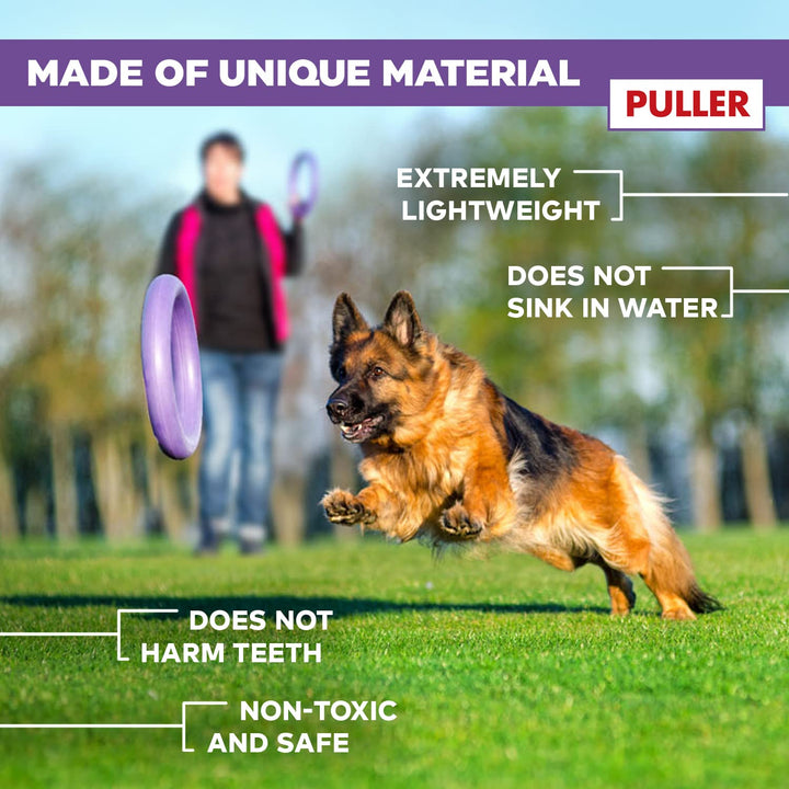 Puller Outdoor Dog Toys - Dog Fetch Toy & Tug of War Dog Toy for Small Medium Large Dogs - Dog Ball & Soft Dog Frisbee Alt - Outside Dog Yard Toys - Big Dog Pull Toy - Best Gift Dog Exercise Equipment