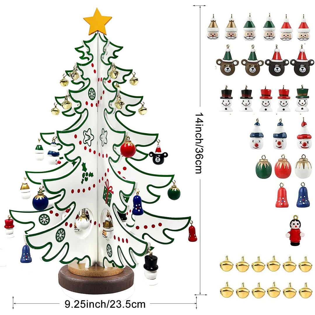 Kids' 24-Day Xmas Countdown Tree with Ornaments