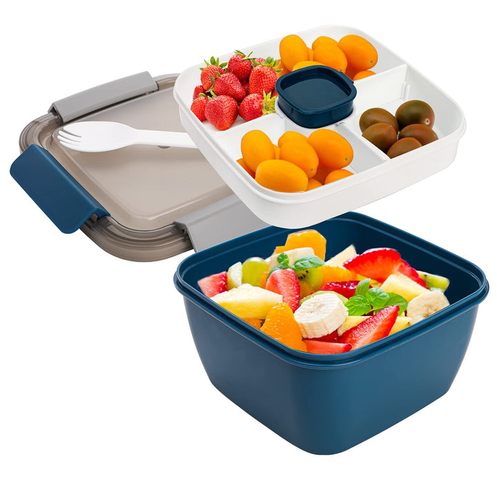 3-Pack 1500ml Bento Salad Lunch Box