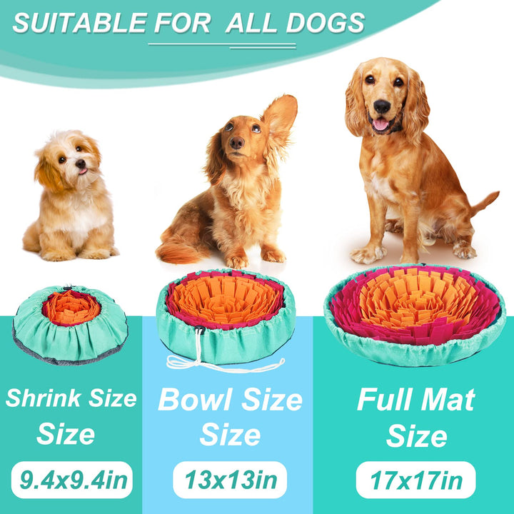 Vivifying Snuffle Mat for Dogs, Washable Dog Snuffle Mat, Interactive Dog Toys for Boredom, Game Toy Encourages Natural Foraging Skills and Slow Eating