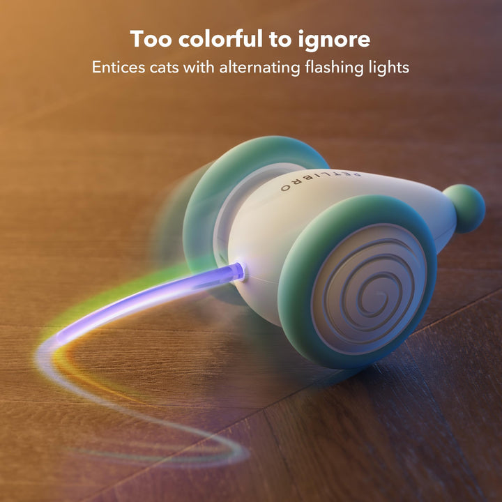 PETLIBRO Cat Toys, Upgraded Mouse Cat Toy with USB-C Charging, Low Battery and Stuck Reminder