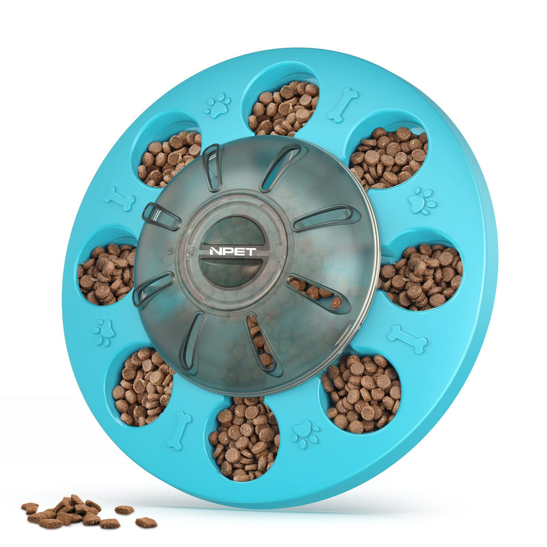 NPET Dog Treat Puzzles, Slow Feeding Bowls, Pet Treat Dispenser Interactive, Dog Puzzle Toys Feeder for Boredom, IQ Training & Mental Enrichment