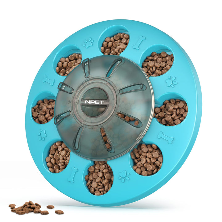NPET Dog Treat Puzzles, Slow Feeding Bowls, Pet Treat Dispenser Interactive, Dog Puzzle Toys Feeder for Boredom, IQ Training & Mental Enrichment