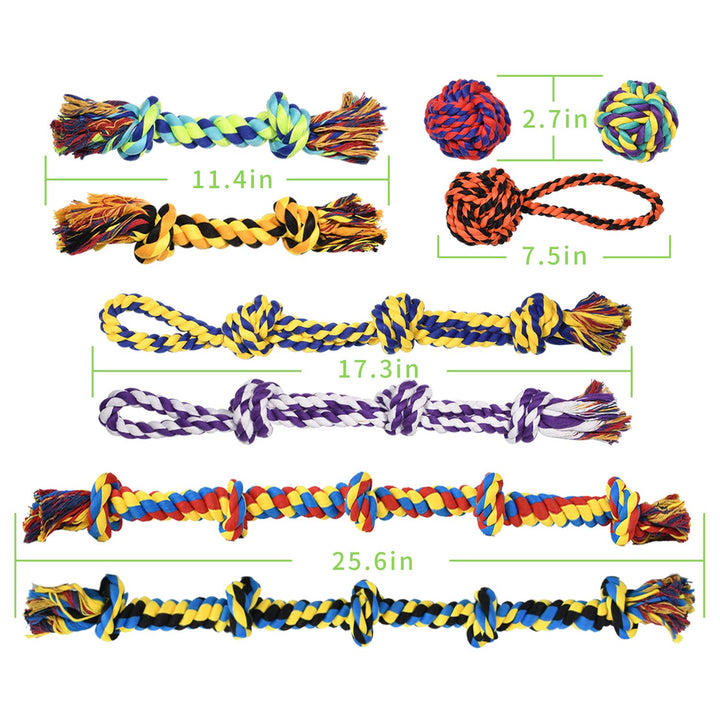 HARLOVY Large Tough Chew Toys for Aggressive Chewers Large Breed,Heavy Duty Dental Rope Toys Kit for Medium Dogs