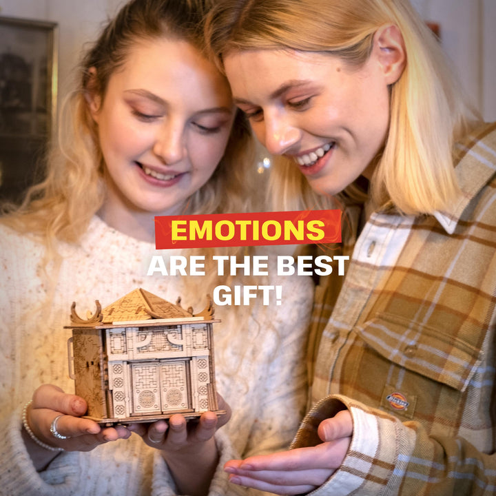ESC WELT House of Dragon Puzzles Box - 3D Escape Game Money Box - Brain Teaser Puzzles for Adults & Teens - Wooden Escape Room Game - Mind Puzzle Games with Hidden Compartment - Family Games Puzzle