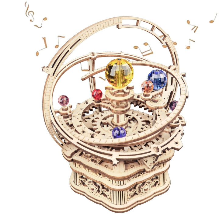 ROKR Music Box Model kits For Adults to Build,3D Wooden Puzzle Starry Night