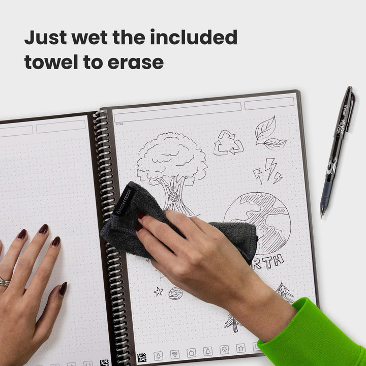 Teal Smart Notepad A5 - Reusable Digital Notebook with Frixion Pen