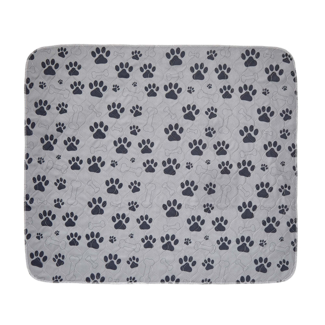 Drylife Washable Puppy Pads | Reusable Super Absorbent Extra Large Dog and Pet Training Mats | Anti-Slip, Quick Absorption, Locks in Pee, Odour Control, Floor Protection - 80x90cm (Grey, 1 Pack)