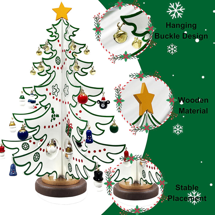 Kids' 24-Day Xmas Countdown Tree with Ornaments