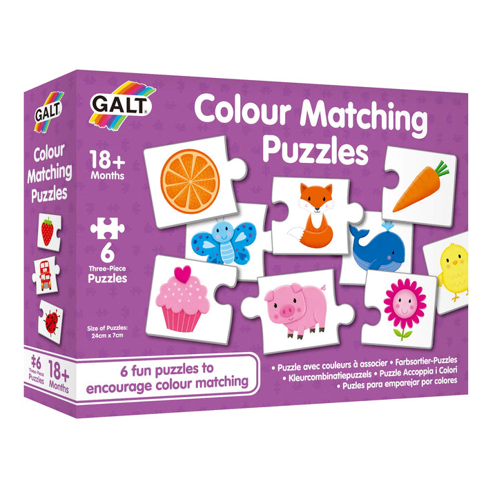 Galt Toys Colour Matching Puzzle Jigsaw Puzzle for Kids, Ages 18 Months Plus