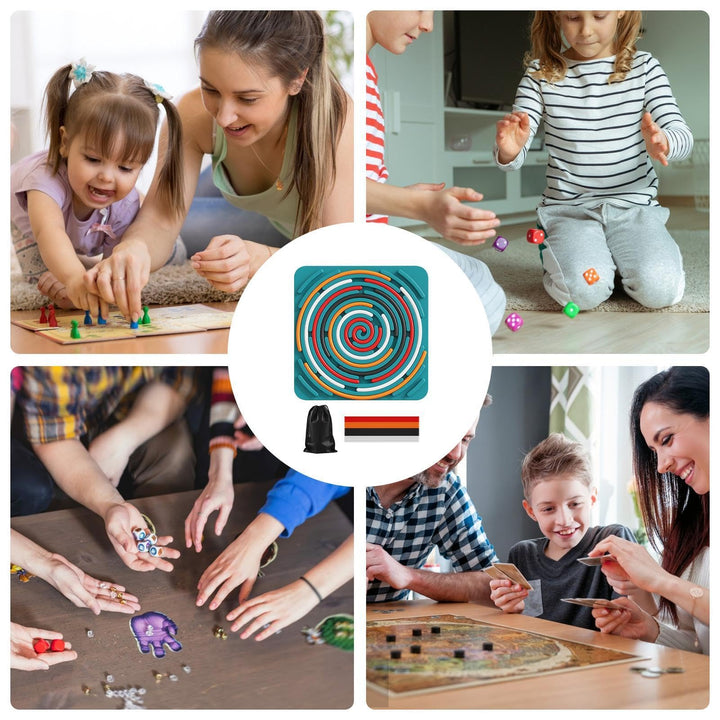 Sensory Activity Board, Silent Fidget Toys for Calming Duble Sided Design Kids Busy Boards for Fine Motor Skill
