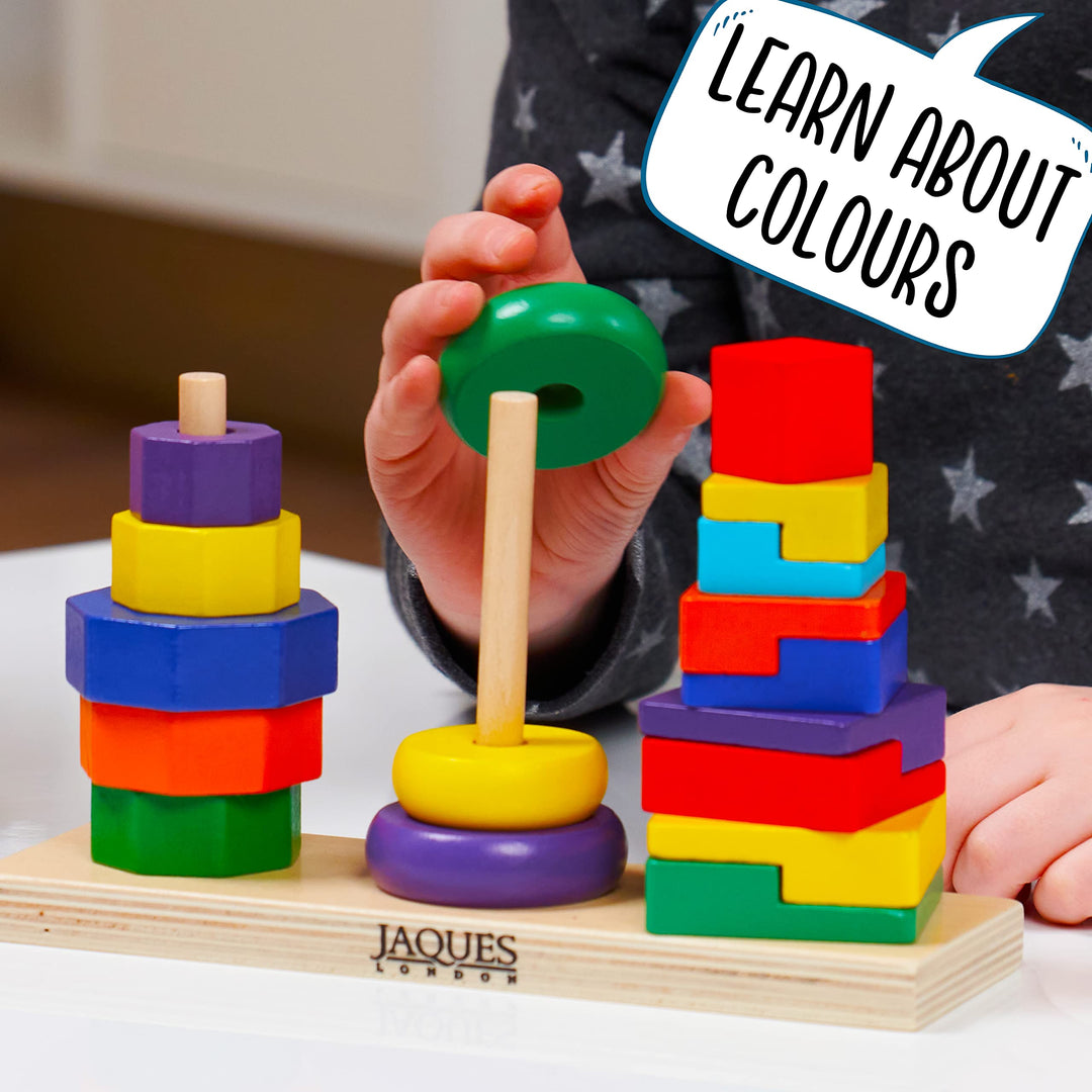 Wooden Stacking Rings Educational Toddler Toys