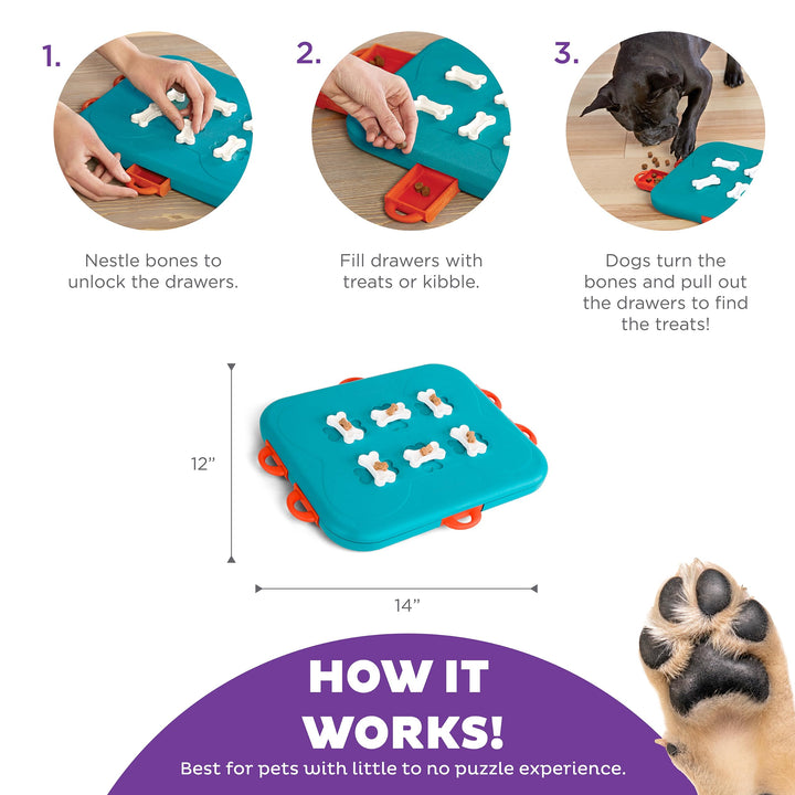 Nina Ottosson by Outward Hound Dog Casino Interactive Treat Puzzle Dog Toy, Advanced