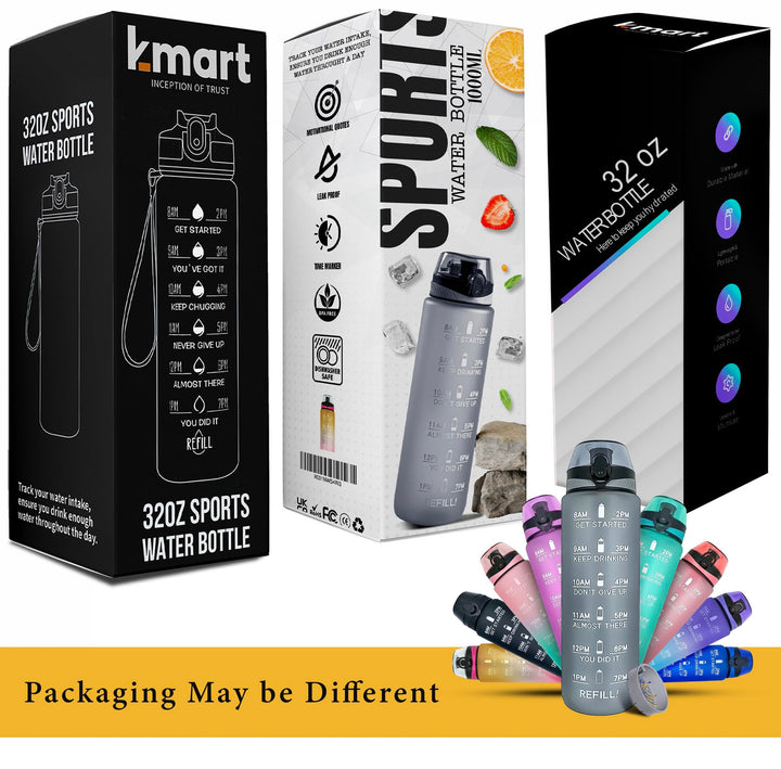 Purple Gradient 1L Leak-Proof Water Bottle