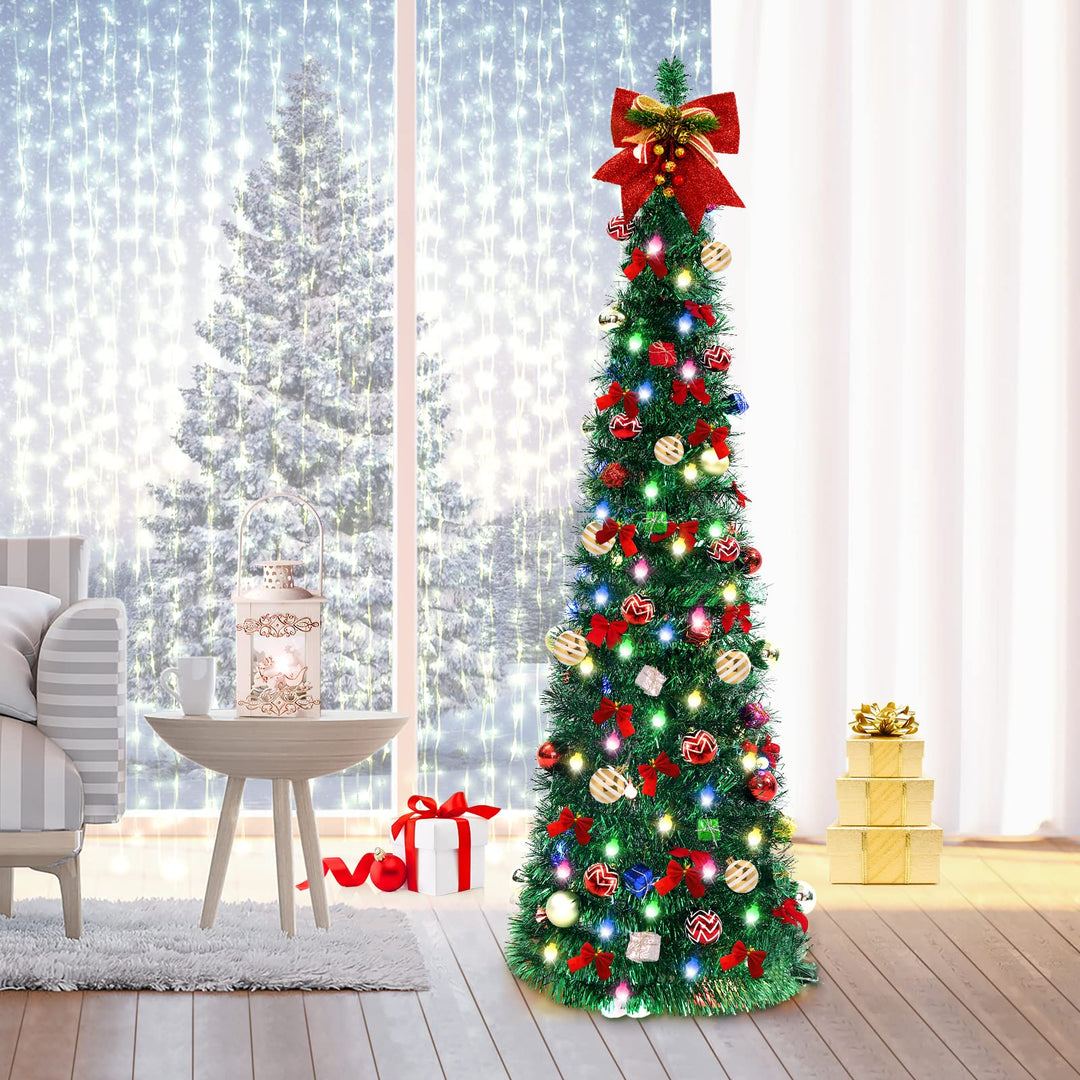 5FT LED Multicolor Pop-Up Christmas Tree