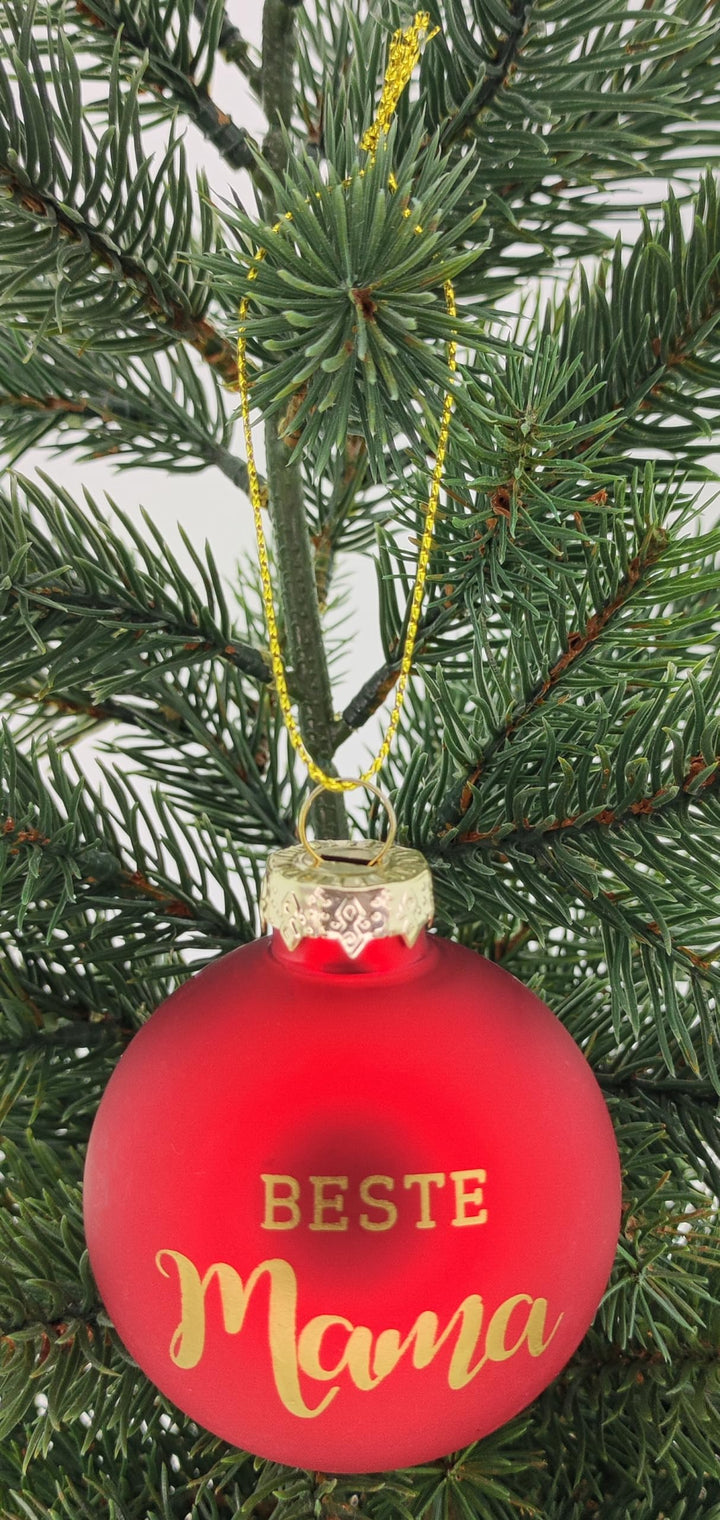 Set of 2 Best Mum & Dad Christmas Baubles