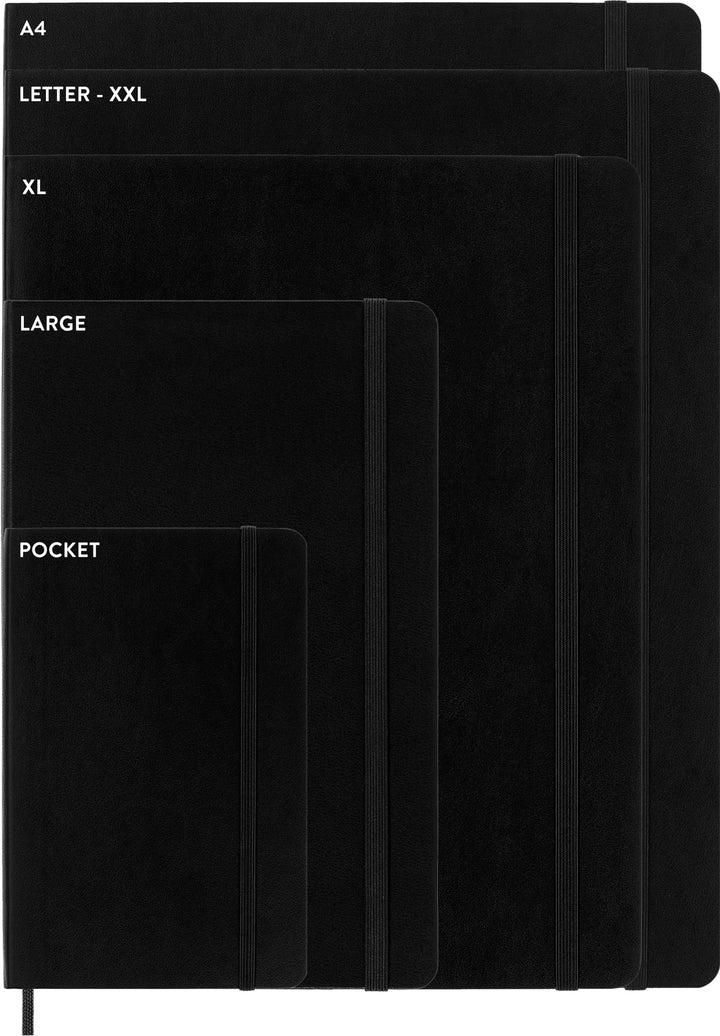 Black A5 Soft Cover Notebook - 192 Pages