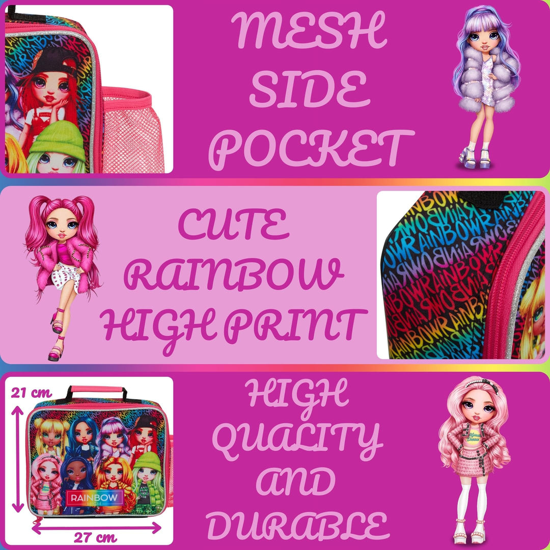 Rainbow High Insulated Lunch Bag with Bottle Holder