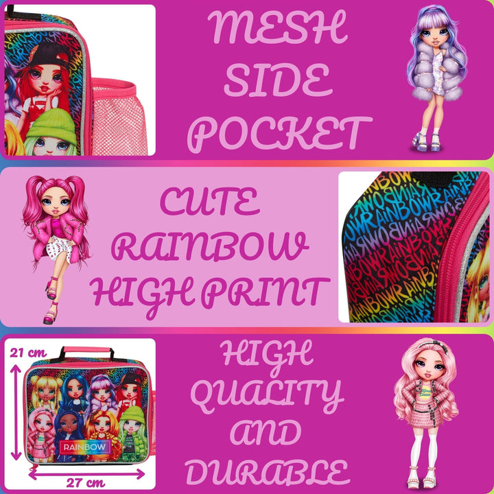 Rainbow High Insulated Lunch Bag with Bottle Holder
