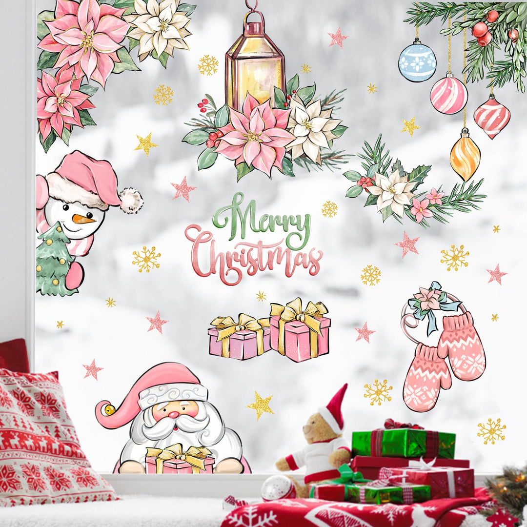 187 PCS Christmas Window Clings