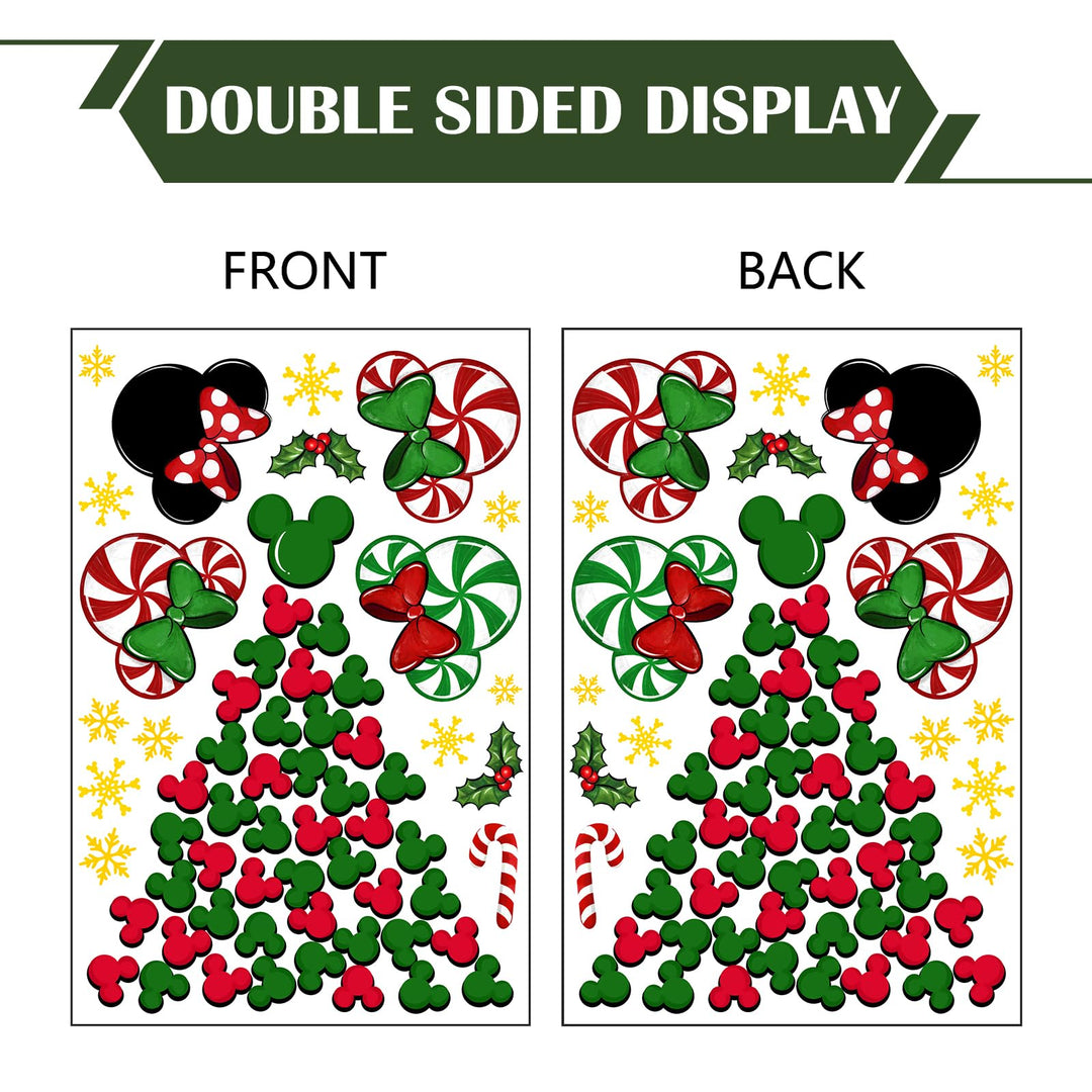 88 PCS Christmas Window Clings