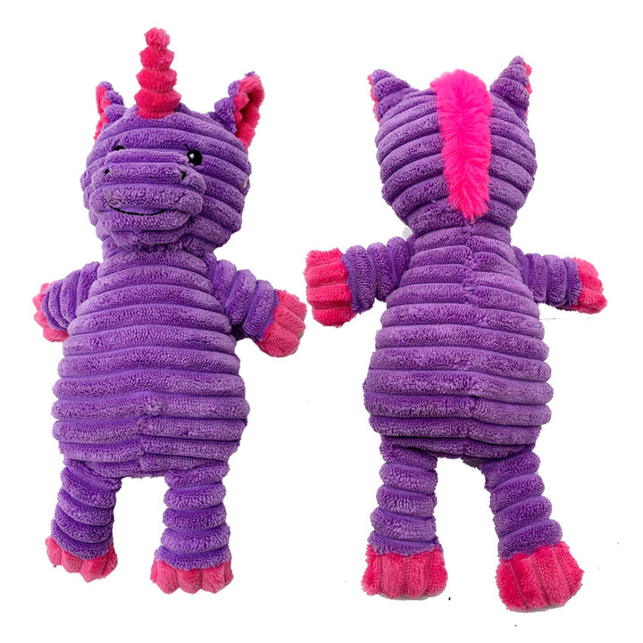 Jalousie 5 Pack Plush Toys Assortment Value Bundle Puppy Pet Mutt Squeak Toy for Medium Large Dogs