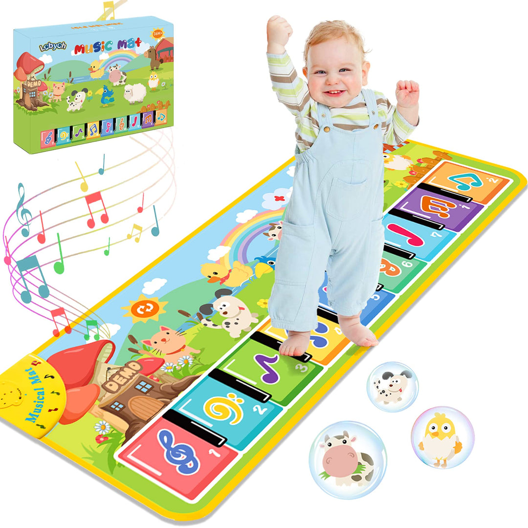 Baby Musical Mats with 25 Music Sounds, Musical Toys Child Floor
