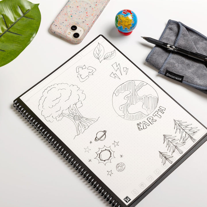 Teal Smart Notepad A5 - Reusable Digital Notebook with Frixion Pen