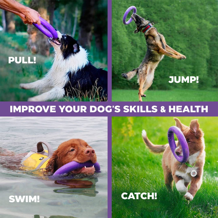 Puller Outdoor Dog Toys - Dog Fetch Toy & Tug of War Dog Toy for Small Medium Large Dogs - Dog Ball & Soft Dog Frisbee Alt - Outside Dog Yard Toys - Big Dog Pull Toy - Best Gift Dog Exercise Equipment