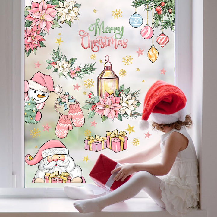 187 PCS Christmas Window Clings