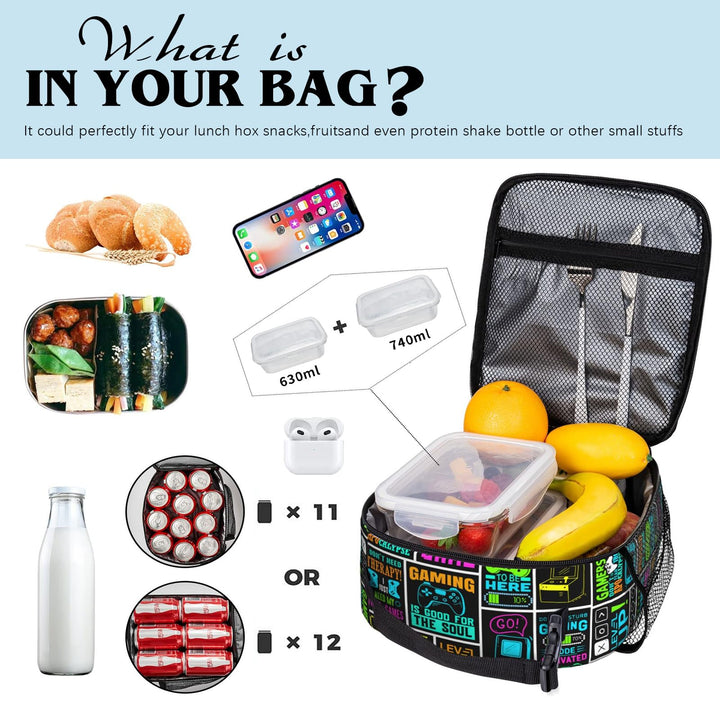 Adjustable Gamepad Lunch Bag