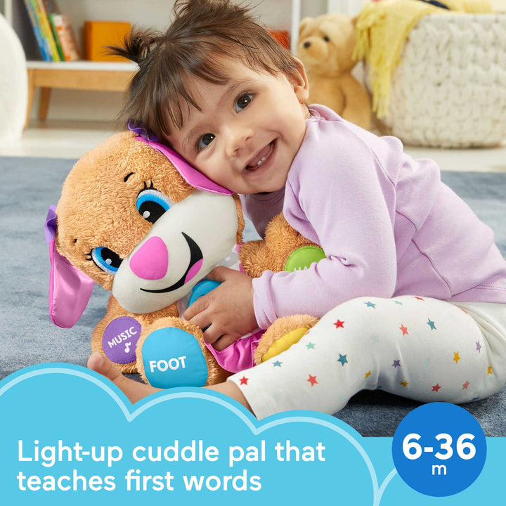 Laugh & Learn Smart Stages Sis | Interactive Educational Toy for 6-36 Months | Music & Lights | 1st Birthday Gift, UK Version
