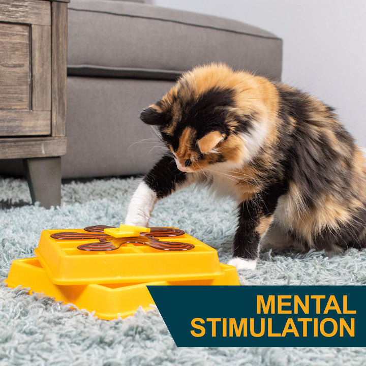 OurPets Waffle Interactive Puzzle Game Dog Toys (Dog Puzzle Dog Toy-Great Alternative to Snuffle Mat for Dogs & Slow Feeder Dog Bowls) Dog Puzzle, Cat Puzzle & Interactive Dog Toys for Dog Treats