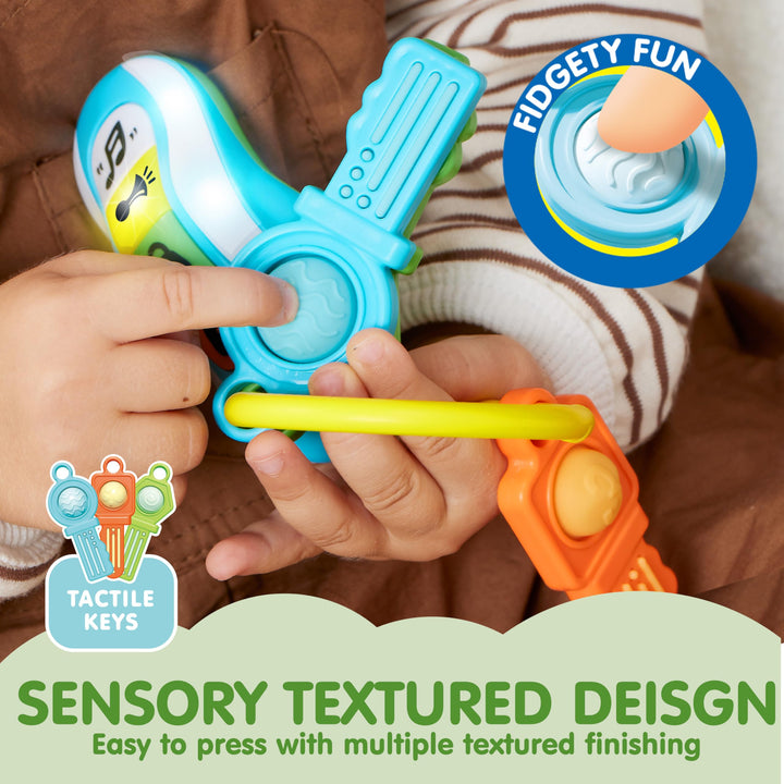 JOYIN Baby Musical Toy Phone and Car Keys Teether Set, 60+ Music and Learning Phrases, Baby Learning Toys 6-12 Months, Toddler Birthday Gifts for 1 2 3+ Year Old Girs Boy Toys