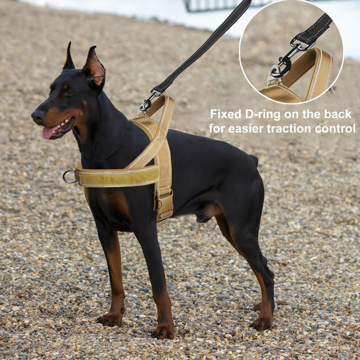 No Pull Dog Harness with Soft Padded Handle Reflective Strip Escape Proof Quick Fit to Adjust Dog Harness Easy for Training Walking for Small Medium Large Dog