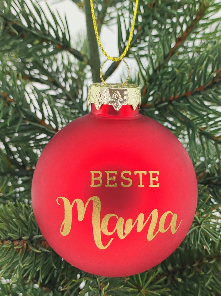 Set of 2 Best Mum & Dad Christmas Baubles