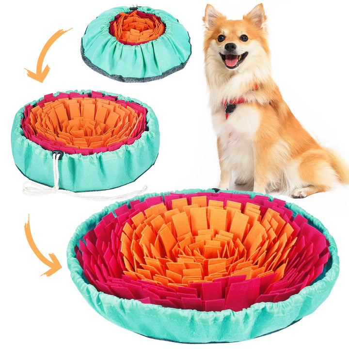 Vivifying Snuffle Mat for Dogs, Washable Dog Snuffle Mat, Interactive Dog Toys for Boredom, Game Toy Encourages Natural Foraging Skills and Slow Eating