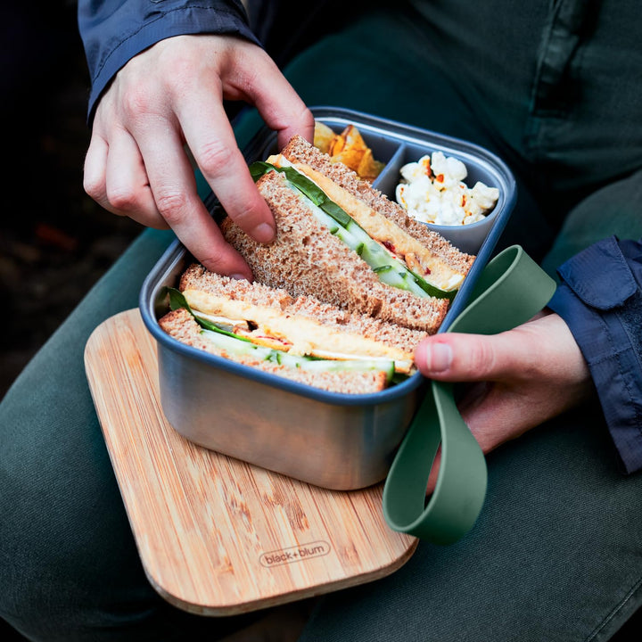Stainless Steel Lunch Box with Bamboo