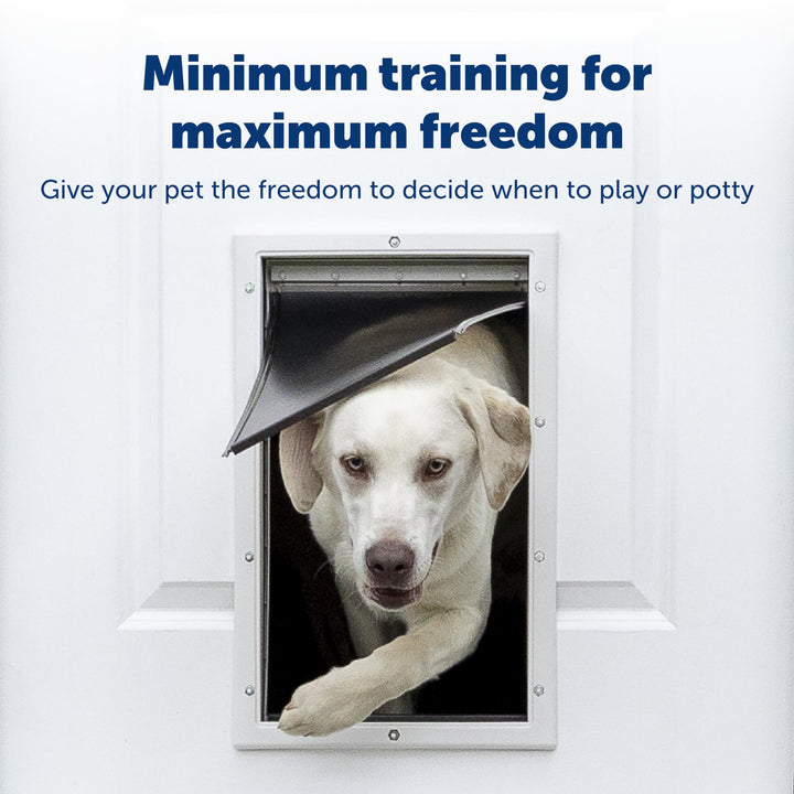 PetSafe, Aluminium Pet Door, Solid Design, Easy Install, Staywell, For Pets Up To 18 kg,White,Medium