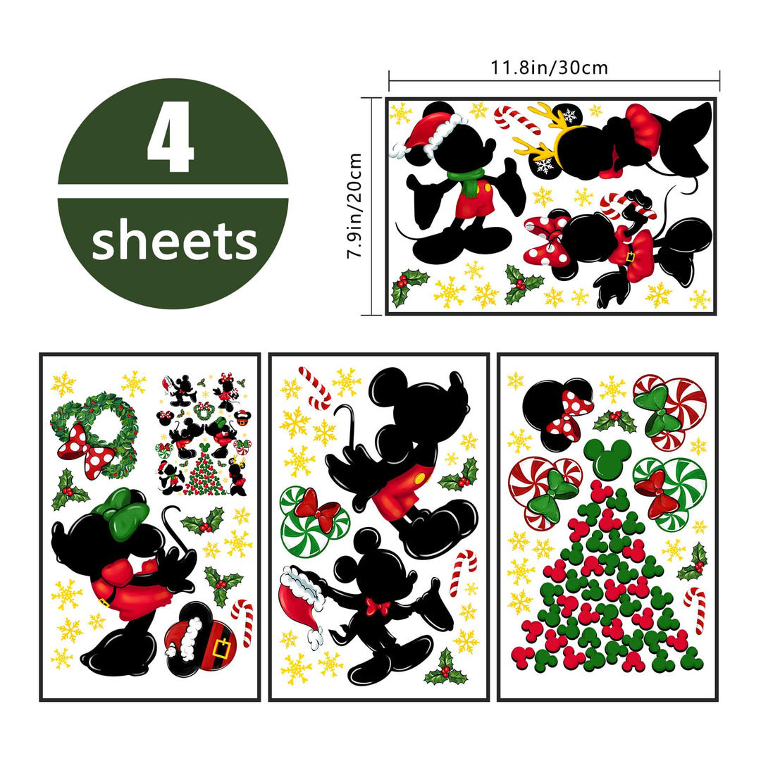 88 PCS Christmas Window Clings