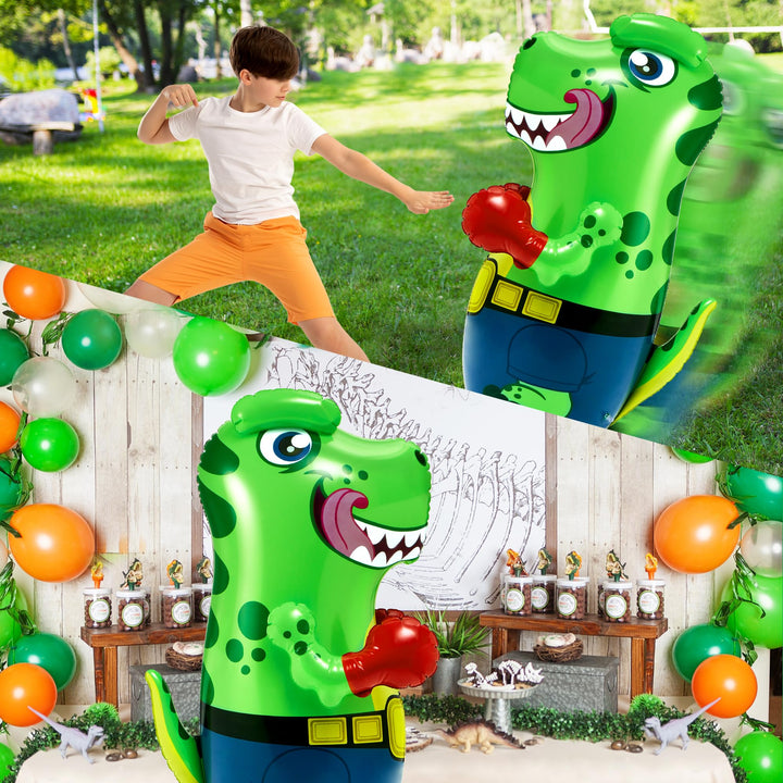 JOYIN Punching Bag for Kids,Inflatable T-Rex Dinosaur Bopper 47 Inches, Freestanding Boxing Bag